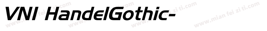 VNI HandelGothic字体转换